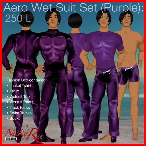 Nicky Ree Wetsuits - Aero Wet Suit (Purple)