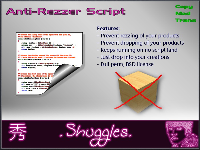 [.Shuggles.] Anti-Rezzer FULL PERM