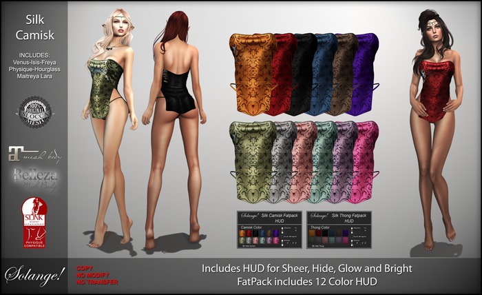 Solange! - Silk Camisk - FatPack