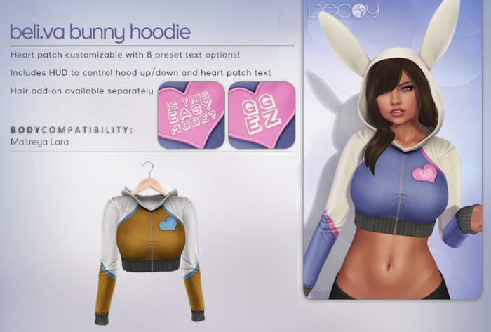 [Decoy] Beli.va Bunny Hoodie - Orange