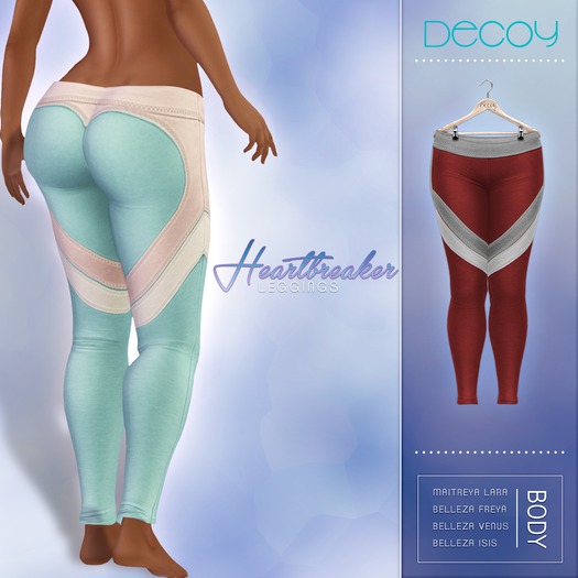 Decoy - Heartbreaker Leggings: Red