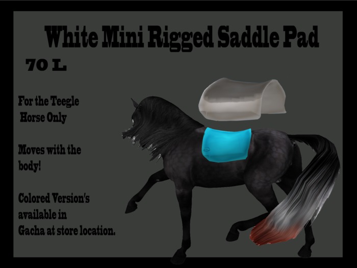 .:SS Mini Saddle Pad:. White