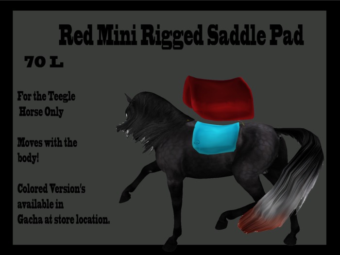 .:SS Mini Saddle Pad:.  Red