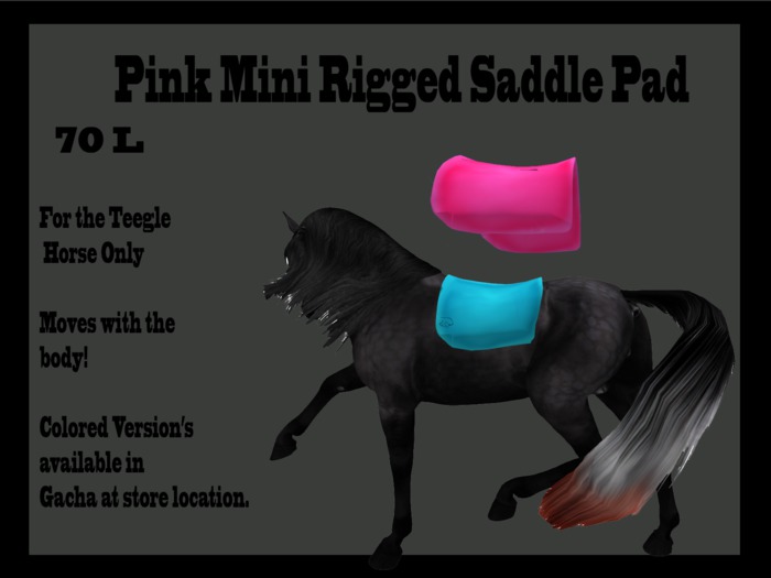.:SS Mini Saddle Pad:.  Pink