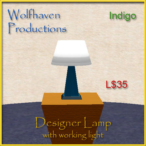 Designer Lamp Indigo
