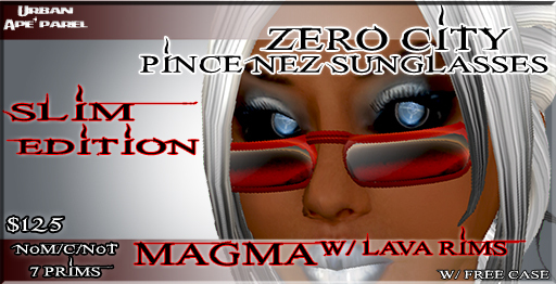 ::ZeroCity:: Pince Nez *SLIM* - Magma w/Lava Rims