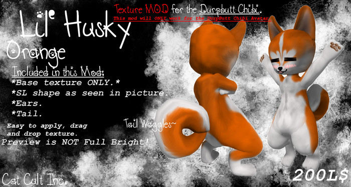 Cat Cult Inc. Lil' Husky Orange (Boxed)