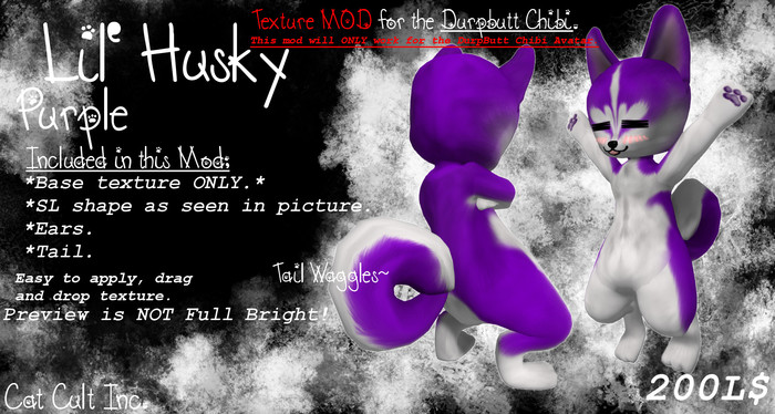 Cat Cult Inc. Lil' Husky Purple (Boxed)