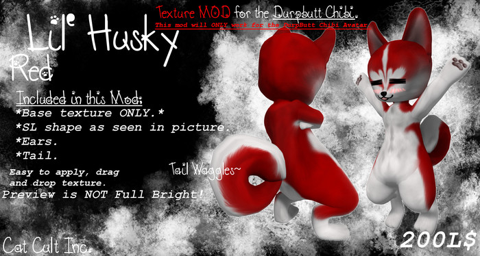 Cat Cult Inc. Lil' Husky Red (Boxed)