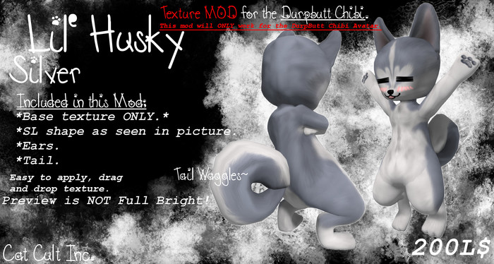Cat Cult Inc. Lil' Husky Silver (Boxed)