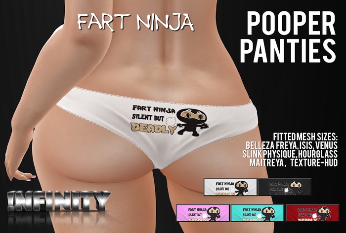 !NFINITY Pooper Panties - Ninja