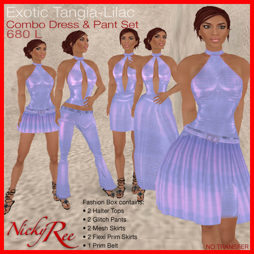 Nicky Ree Dresses & Pants - Exotic Tangia-Lilac (Combo)
