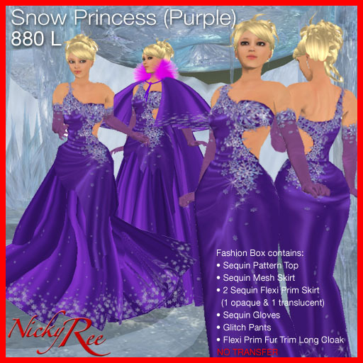 Nicky Ree Gown - Snow Princess (Purple)