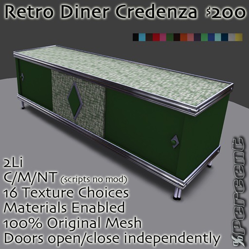 %Diner Credenza (multi) *MESH* Delivery Box