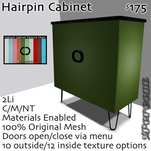 %Hairpin Cabinet (multi) *MESH* Delivery Box