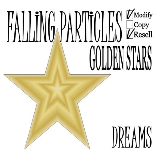 Falling Particles - Golden Stars