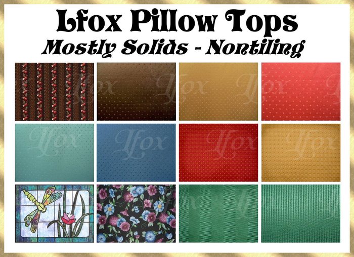 lfox Pillow Tops - Mostly Solids (boxed)