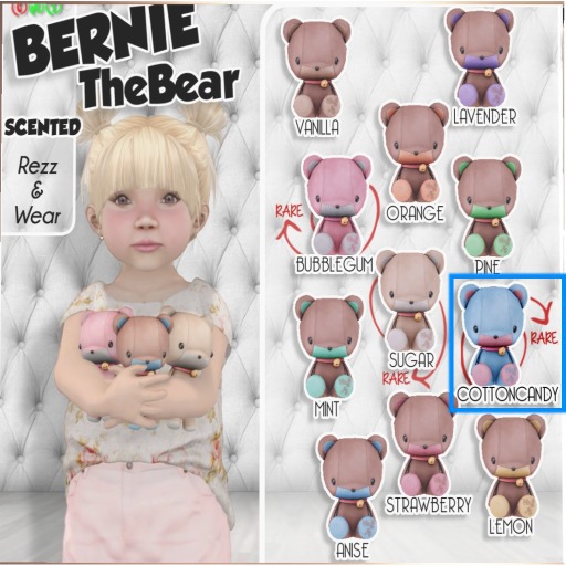 **Cute Bytes** Bernie TheBear - CottonCandy (BOX) *RARE