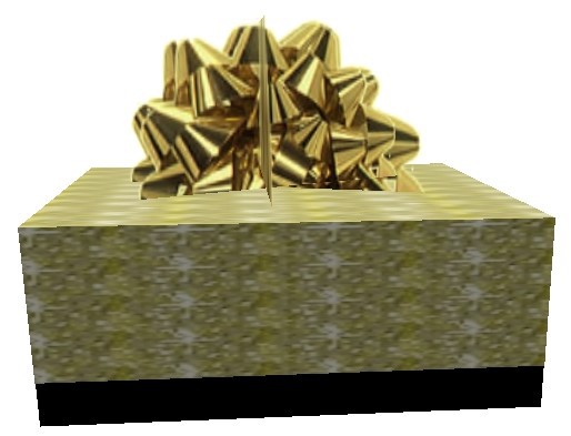 L&J Designs_Wedding Gift Box with Gold Bow