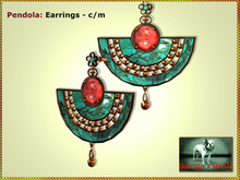 Bliensen + MaiTai - Pendola - Earrings - Turquoise