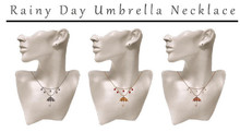 =Zenith=Rainy Day Umbrella Necklace - Golden