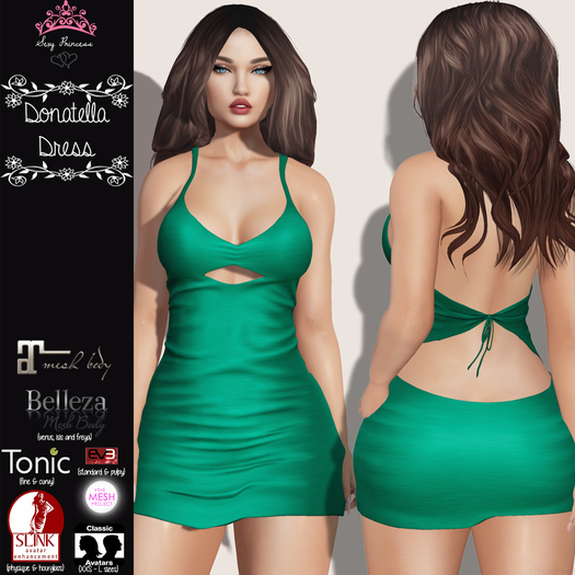 **Sexy Princess** Donatella Green Dress