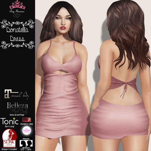 **Sexy Princess**  Donatella Pink Dress