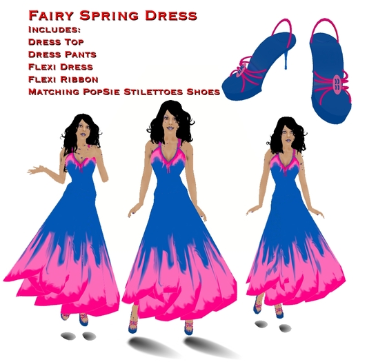 Fairy Spring Dress With Stiletto Shoes by PopFuzz