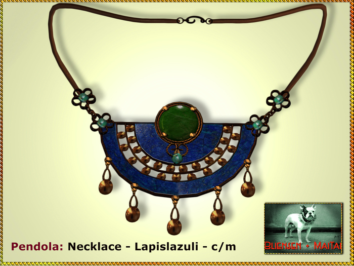 Bliensen + MaiTai - Pendola - Necklace - Lapislazuli