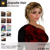 A&A Jeanelle Hair All Colors Pack, boxed. Women's updo.