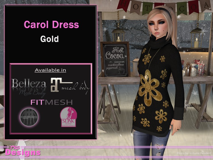 Carol Dress Gold
