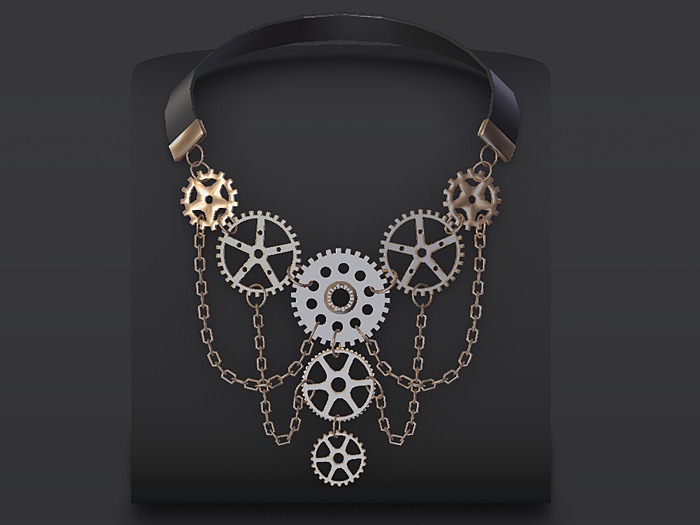 ::OESSO::Steampunk men necklace