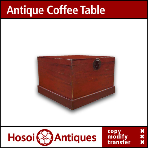 HIUP0 - Antique Painted Coffee Table - 01