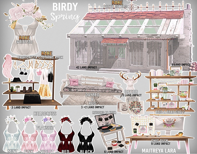 Birdy - Spring - Playsuit - Lara - Black