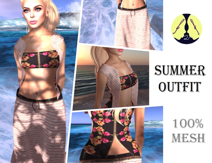 face2face MESH TOP and SKIRT outfit 