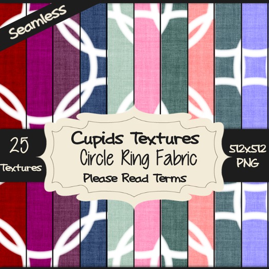 *Cupids Textures * 25 CIRCLE RING FABRIC