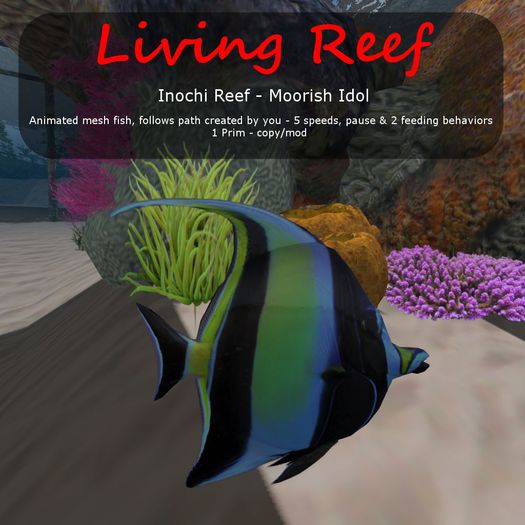 Inochi Reef : Mesh Fish - Moorish Idol