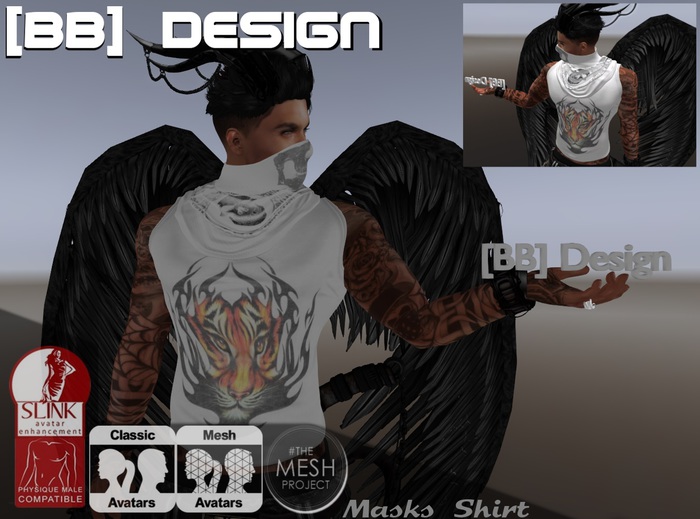 [BB] Design Masks 002 White VER.
