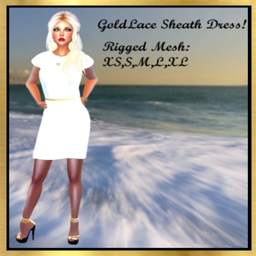 GoldLace Sheath Dress!