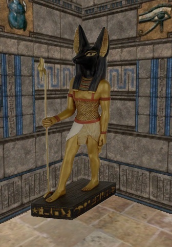 egypt statue anubis standing