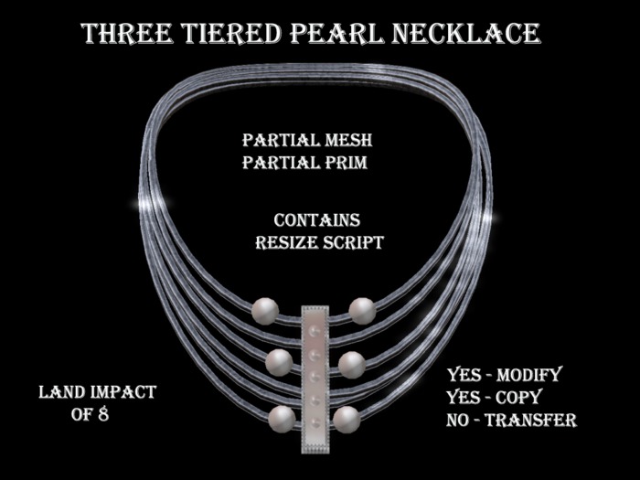 THREE TIERED PEARL NECKLACE