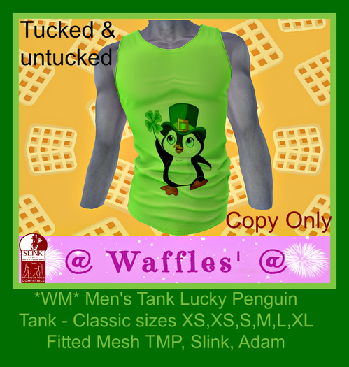 *WM* Men's Tank Lucky  Penguin