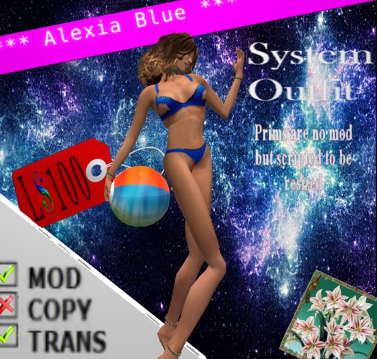 Alexia Swimsuit (Blue)