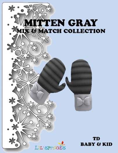 MITTENS GRAY