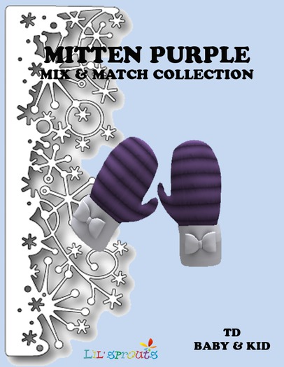 MITTENS PURPLE