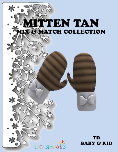 MITTENS TAN BOXED
