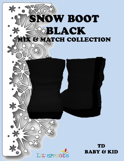 SNOW BOOT BLACK 