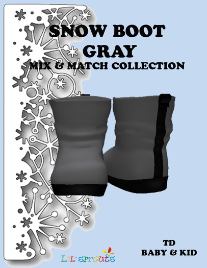 SNOW BOOT GRAY