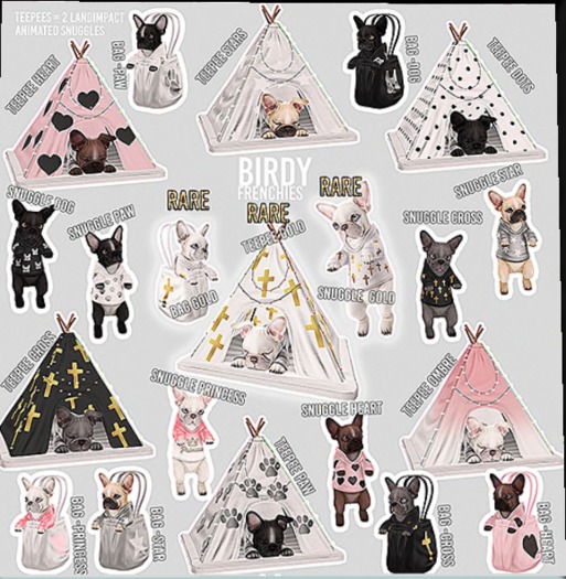 Birdy - Frenchie - Snuggle - Gold RARE