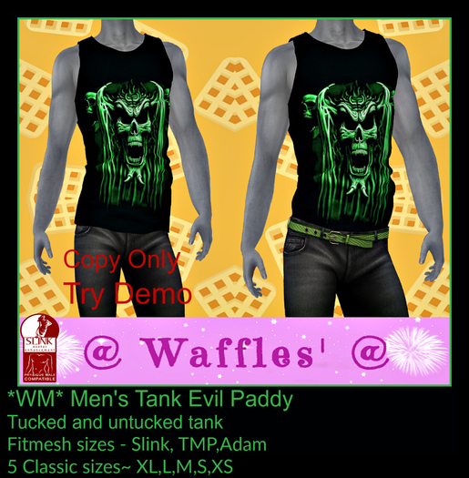 *WM* Men's Tank Evil Paddy